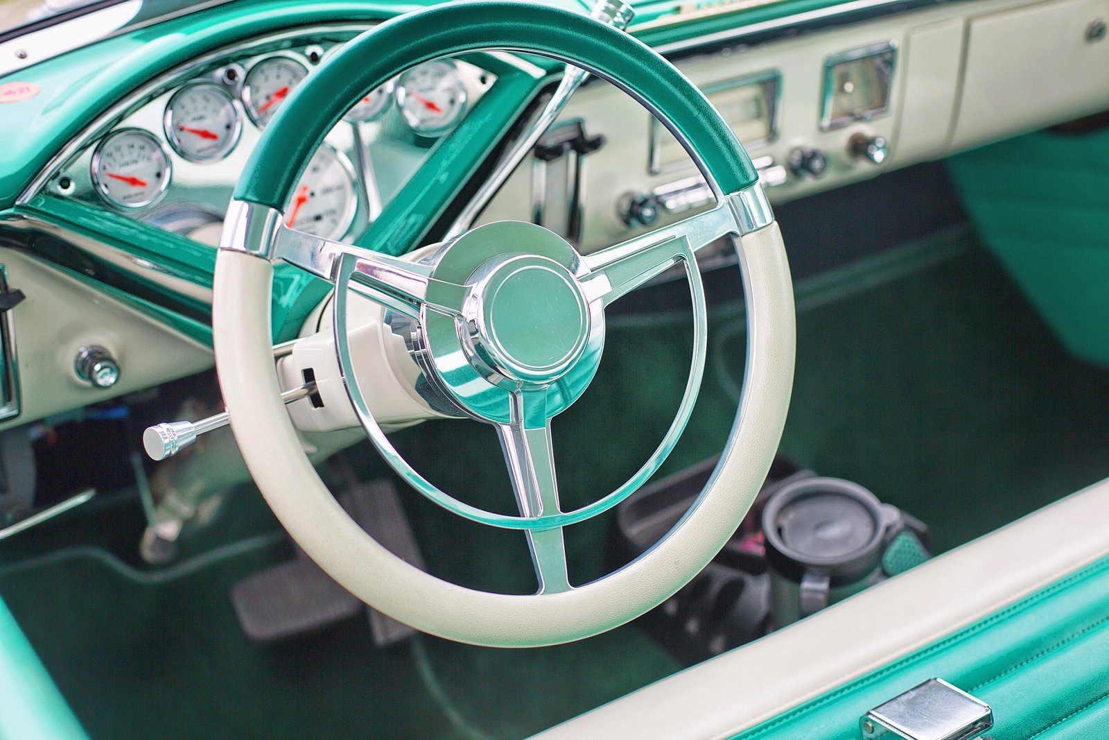Technician detailing a vehicle